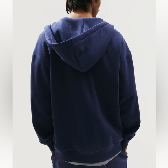 H&M Men’s Blue XS Relaxed Fit Zip Up Hoodie Sweater -Brand New - Picture 2 of 3